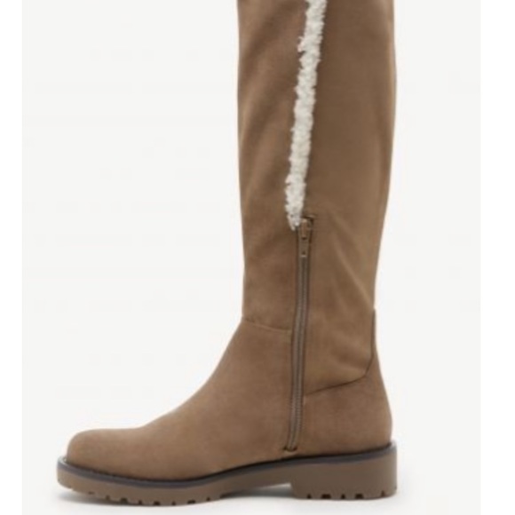 juno faux shearling stretch boot
